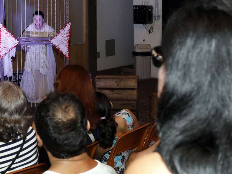 Apresentação da peça de teatro ponto segredo no centro de formação dos Bancários do ABC. Rua Cavier de Toledo, 268 - Centro de Santo André/SP. Brasil_24_03_2018. Fotos Dino Santos.