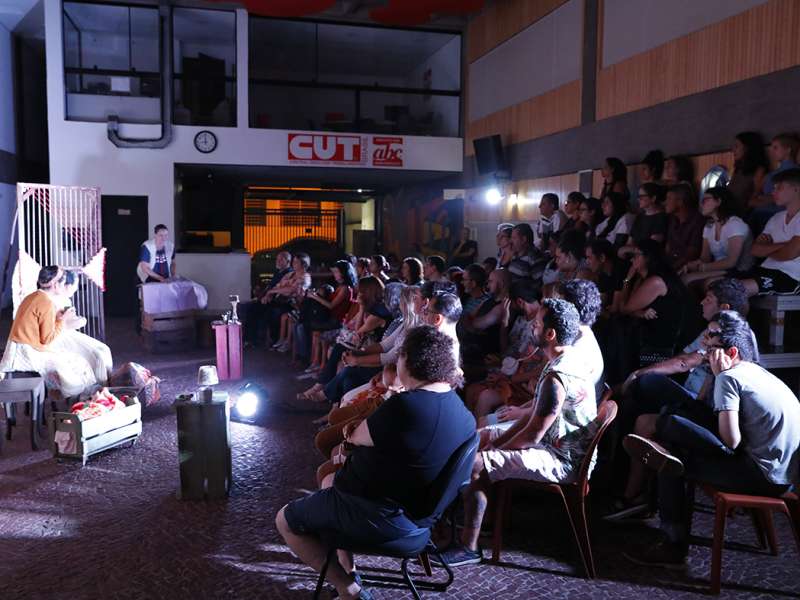 Apresentação da peça de teatro ponto segredo no centro de formação dos Bancários do ABC. Rua Cavier de Toledo, 268 - Centro de Santo André/SP. Brasil_24_03_2018. Fotos Dino Santos.