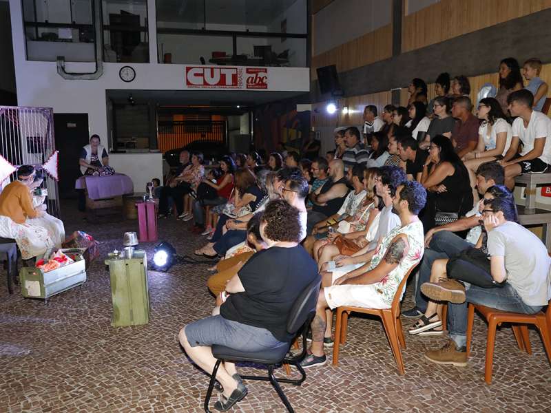 Apresentação da peça de teatro ponto segredo no centro de formação dos Bancários do ABC. Rua Cavier de Toledo, 268 - Centro de Santo André/SP. Brasil_24_03_2018. Fotos Dino Santos.