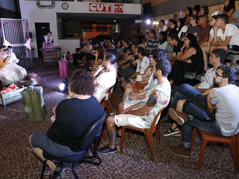 Apresentação da peça de teatro ponto segredo no centro de formação dos Bancários do ABC. Rua Cavier de Toledo, 268 - Centro de Santo André/SP. Brasil_24_03_2018. Fotos Dino Santos.