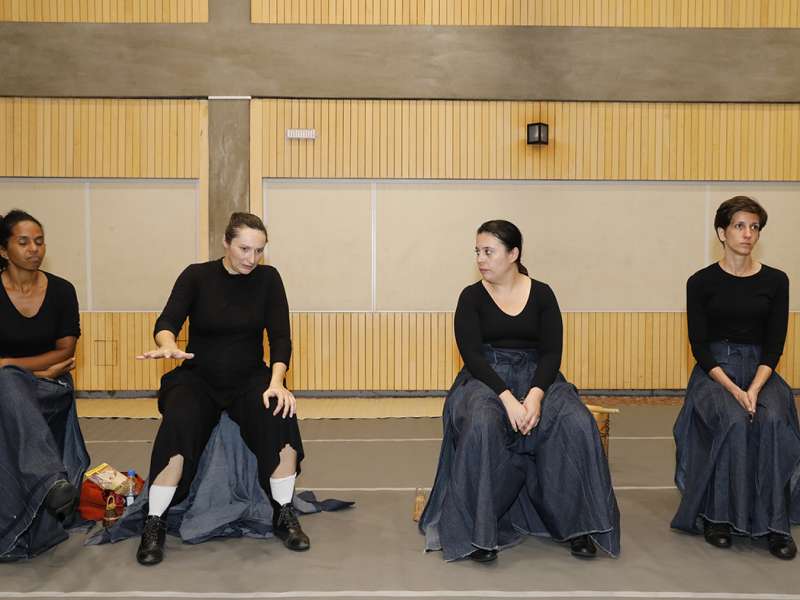 Apresentação da peça de teatro ponto corrente no centro de formação dos Bancários do ABC. Rua Cavier de Toledo, 268 - Centro de Santo André/SP. Brasil_25_03_2018. Fotos Dino Santos.