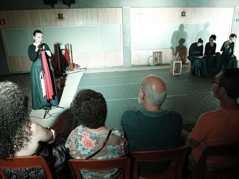 Apresentação da peça de teatro ponto corrente no centro de formação dos Bancários do ABC. Rua Cavier de Toledo, 268 - Centro de Santo André/SP. Brasil_25_03_2018. Fotos Dino Santos.