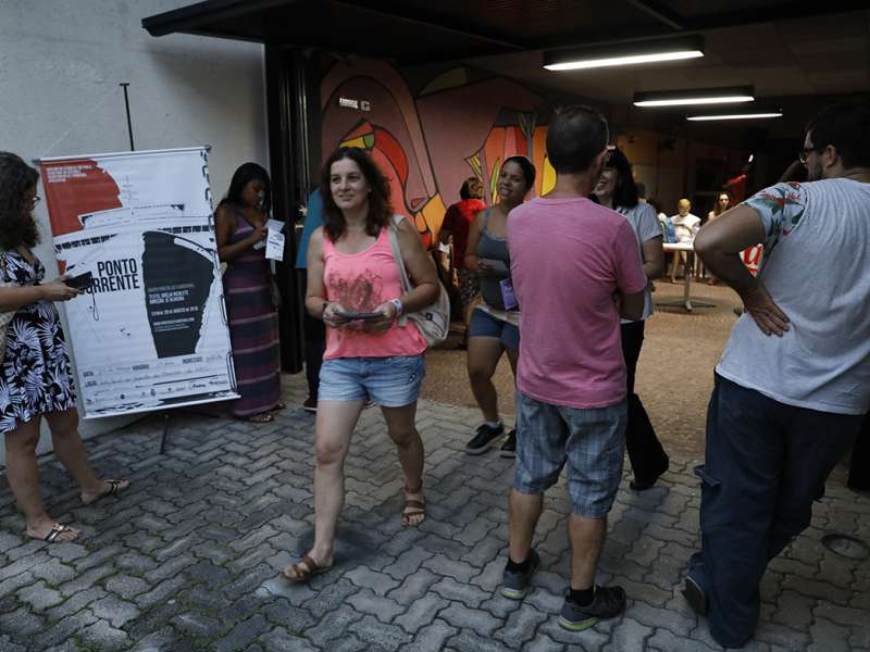 Apresentação da peça de teatro ponto corrente no centro de formação dos Bancários do ABC. Rua Cavier de Toledo, 268 - Centro de Santo André/SP. Brasil_25_03_2018. Fotos Dino Santos.