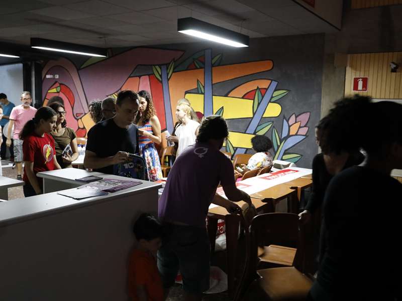 Apresentação da peça de teatro ponto corrente no centro de formação dos Bancários do ABC. Rua Cavier de Toledo, 268 - Centro de Santo André/SP. Brasil_25_03_2018. Fotos Dino Santos.