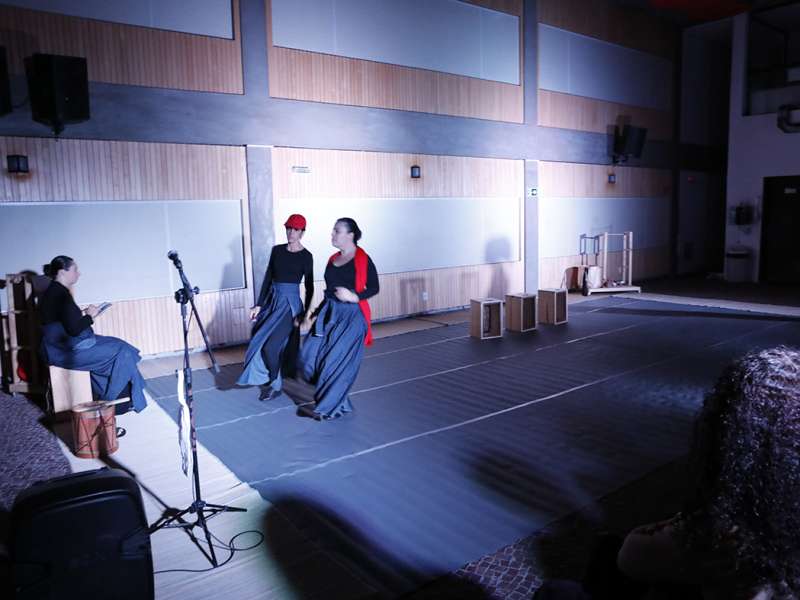 Apresentação da peça de teatro ponto corrente no centro de formação dos Bancários do ABC. Rua Cavier de Toledo, 268 - Centro de Santo André/SP. Brasil_25_03_2018. Fotos Dino Santos.