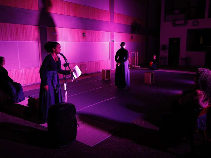 Apresentação da peça de teatro ponto corrente no centro de formação dos Bancários do ABC. Rua Cavier de Toledo, 268 - Centro de Santo André/SP. Brasil_25_03_2018. Fotos Dino Santos.