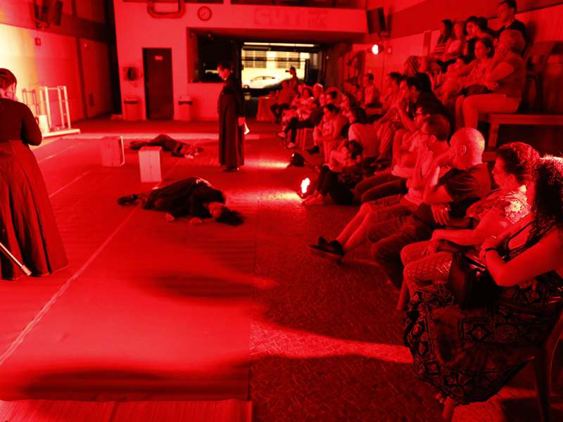 Apresentação da peça de teatro ponto corrente no centro de formação dos Bancários do ABC. Rua Cavier de Toledo, 268 - Centro de Santo André/SP. Brasil_25_03_2018. Fotos Dino Santos.