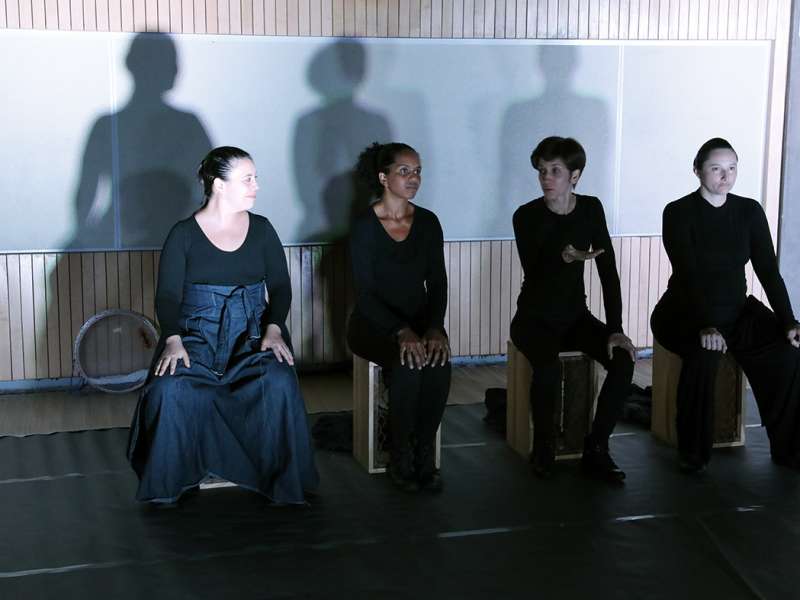 Apresentação da peça de teatro ponto corrente no centro de formação dos Bancários do ABC. Rua Cavier de Toledo, 268 - Centro de Santo André/SP. Brasil_25_03_2018. Fotos Dino Santos.