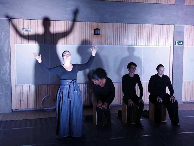 Apresentação da peça de teatro ponto corrente no centro de formação dos Bancários do ABC. Rua Cavier de Toledo, 268 - Centro de Santo André/SP. Brasil_25_03_2018. Fotos Dino Santos.