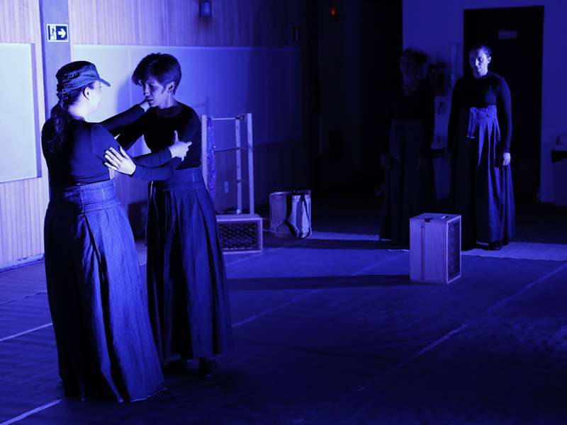 Apresentação da peça de teatro ponto corrente no centro de formação dos Bancários do ABC. Rua Cavier de Toledo, 268 - Centro de Santo André/SP. Brasil_25_03_2018. Fotos Dino Santos.