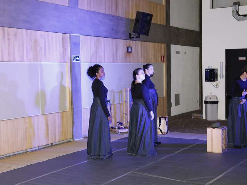 Apresentação da peça de teatro ponto corrente no centro de formação dos Bancários do ABC. Rua Cavier de Toledo, 268 - Centro de Santo André/SP. Brasil_25_03_2018. Fotos Dino Santos.