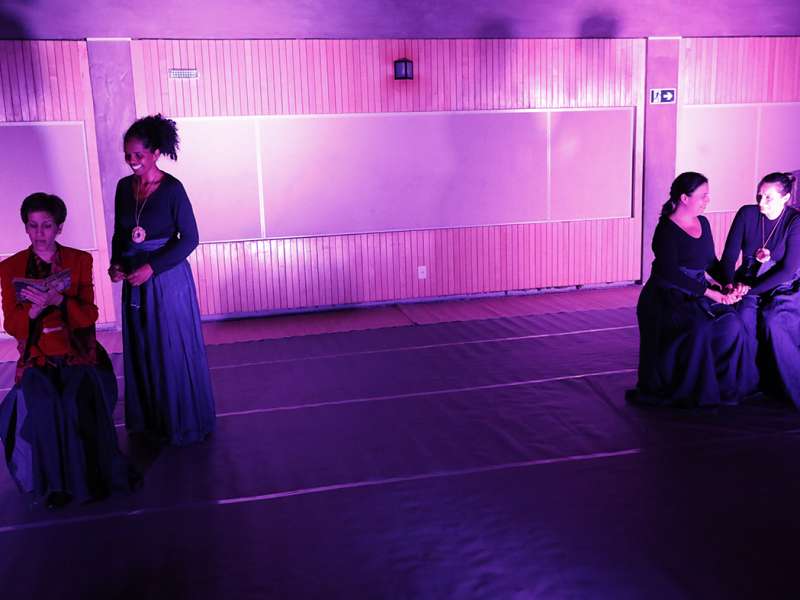 Apresentação da peça de teatro ponto corrente no centro de formação dos Bancários do ABC. Rua Cavier de Toledo, 268 - Centro de Santo André/SP. Brasil_25_03_2018. Fotos Dino Santos.