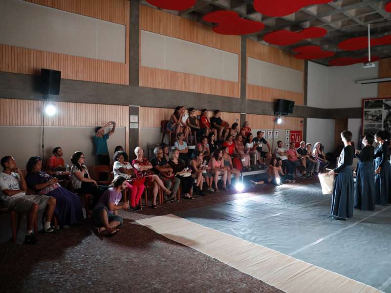 Apresentação da peça de teatro ponto corrente no centro de formação dos Bancários do ABC. Rua Cavier de Toledo, 268 - Centro de Santo André/SP. Brasil_25_03_2018. Fotos Dino Santos.