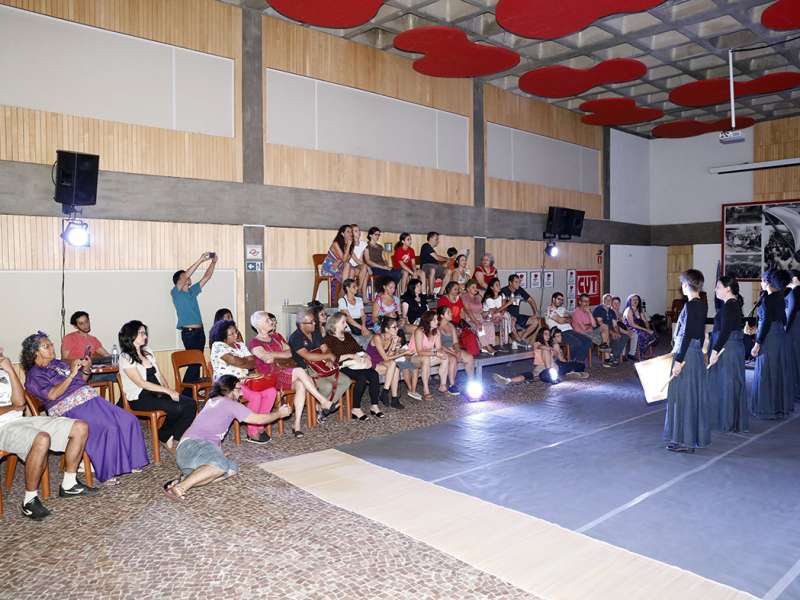 Apresentação da peça de teatro ponto corrente no centro de formação dos Bancários do ABC. Rua Cavier de Toledo, 268 - Centro de Santo André/SP. Brasil_25_03_2018. Fotos Dino Santos.