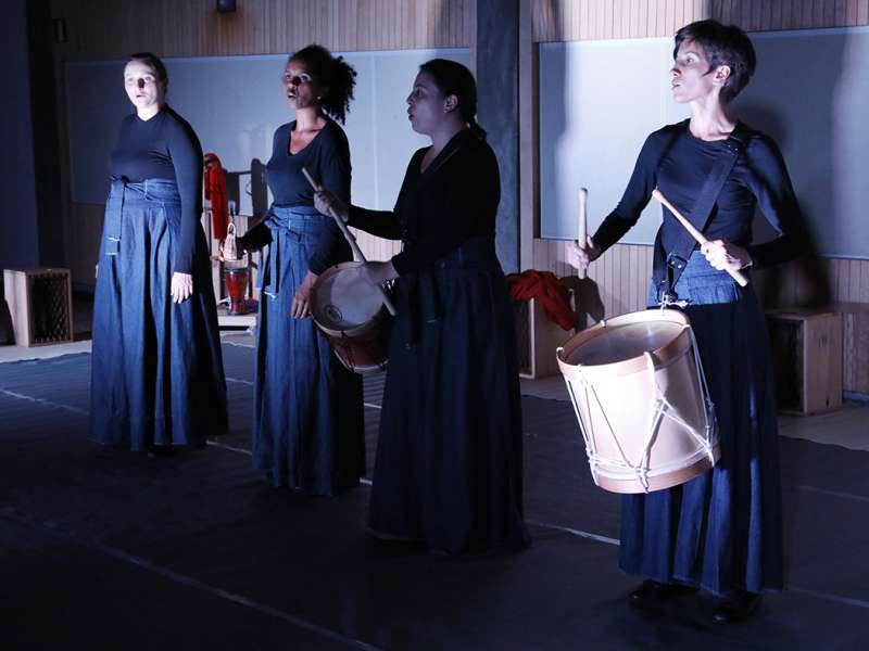Apresentação da peça de teatro ponto corrente no centro de formação dos Bancários do ABC. Rua Cavier de Toledo, 268 - Centro de Santo André/SP. Brasil_25_03_2018. Fotos Dino Santos.