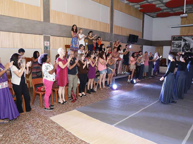 Apresentação da peça de teatro ponto corrente no centro de formação dos Bancários do ABC. Rua Cavier de Toledo, 268 - Centro de Santo André/SP. Brasil_25_03_2018. Fotos Dino Santos.
