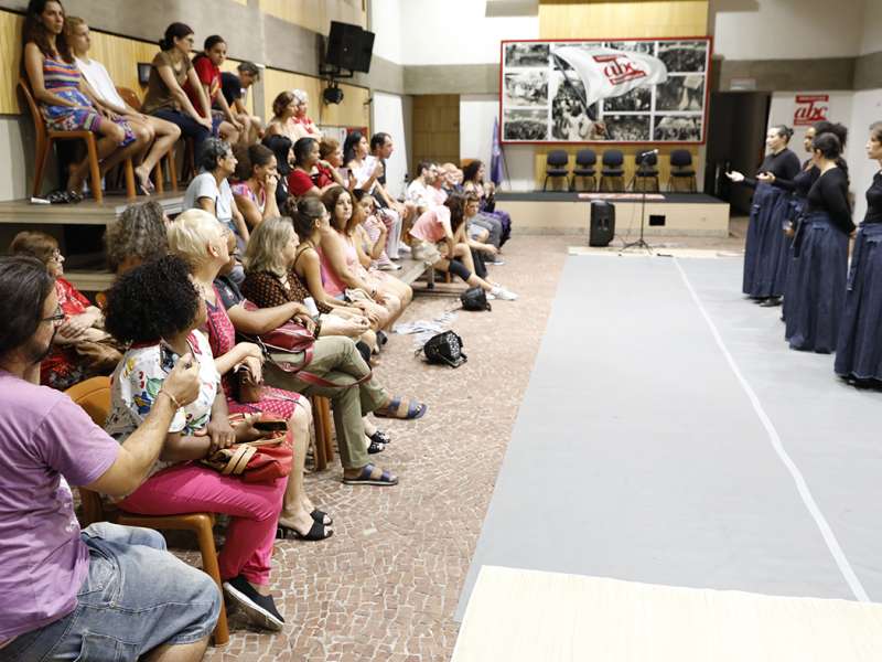 Apresentação da peça de teatro ponto corrente no centro de formação dos Bancários do ABC. Rua Cavier de Toledo, 268 - Centro de Santo André/SP. Brasil_25_03_2018. Fotos Dino Santos.