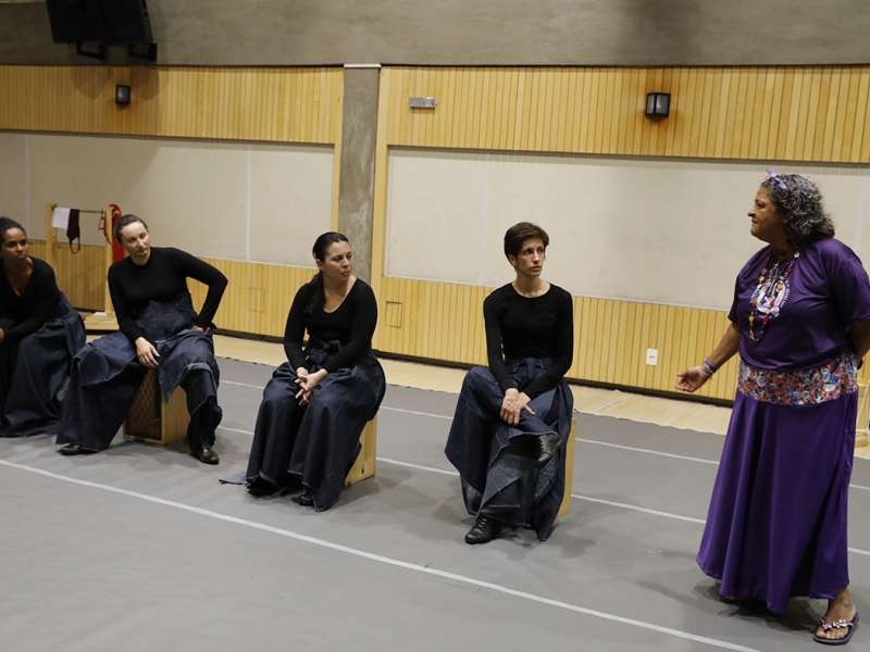 Apresentação da peça de teatro ponto corrente no centro de formação dos Bancários do ABC. Rua Cavier de Toledo, 268 - Centro de Santo André/SP. Brasil_25_03_2018. Fotos Dino Santos.