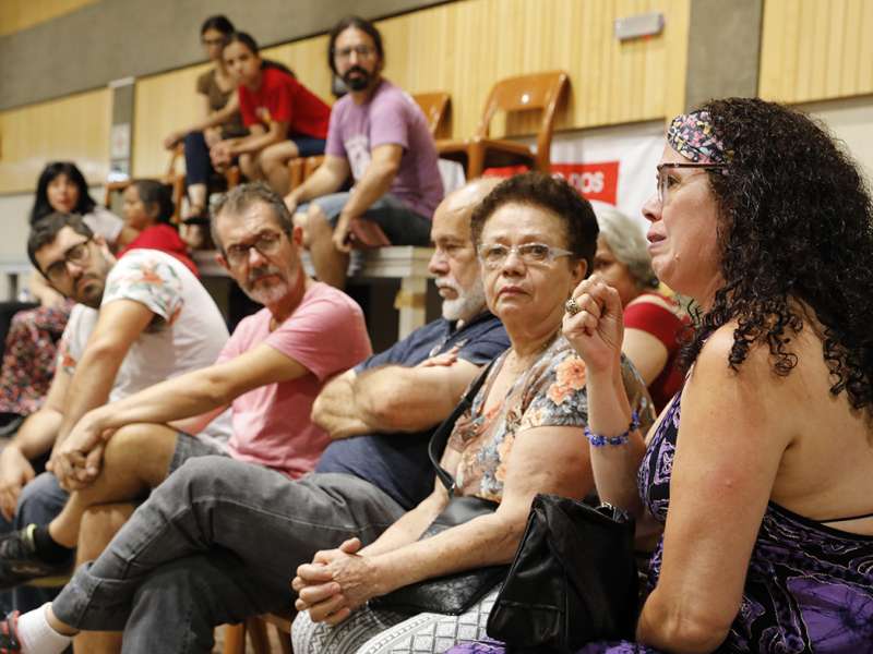 Apresentação da peça de teatro ponto corrente no centro de formação dos Bancários do ABC. Rua Cavier de Toledo, 268 - Centro de Santo André/SP. Brasil_25_03_2018. Fotos Dino Santos.