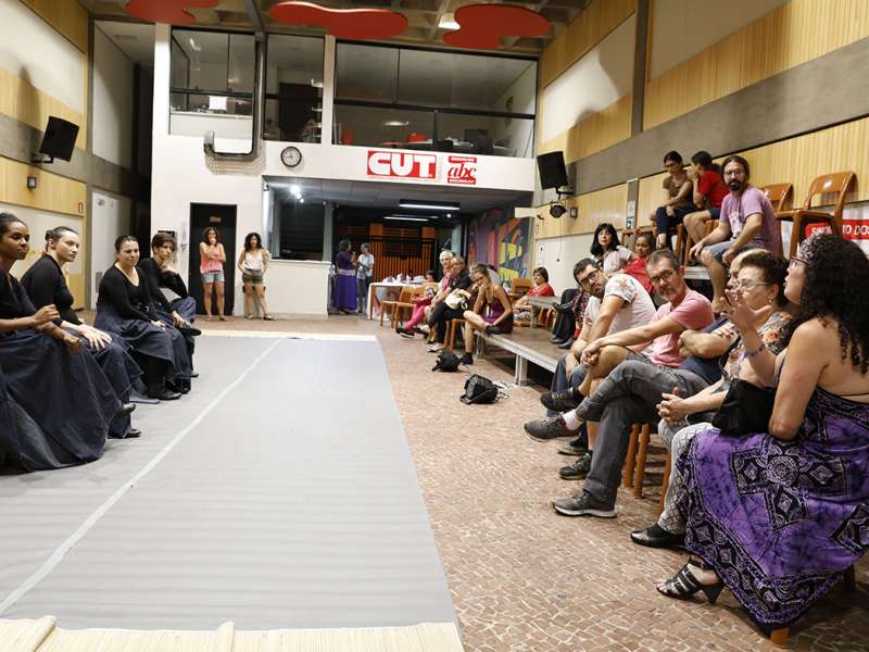 Apresentação da peça de teatro ponto corrente no centro de formação dos Bancários do ABC. Rua Cavier de Toledo, 268 - Centro de Santo André/SP. Brasil_25_03_2018. Fotos Dino Santos.