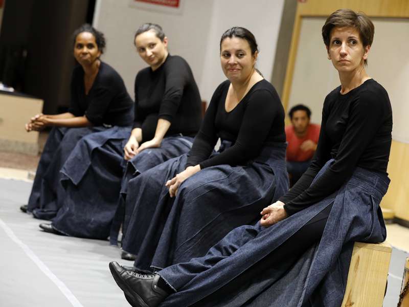Apresentação da peça de teatro ponto corrente no centro de formação dos Bancários do ABC. Rua Cavier de Toledo, 268 - Centro de Santo André/SP. Brasil_25_03_2018. Fotos Dino Santos.