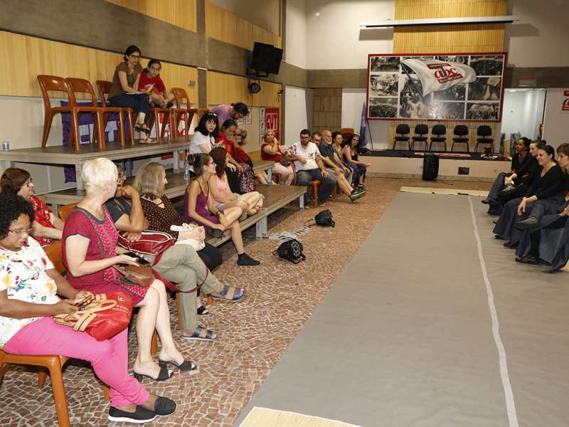 Apresentação da peça de teatro ponto corrente no centro de formação dos Bancários do ABC. Rua Cavier de Toledo, 268 - Centro de Santo André/SP. Brasil_25_03_2018. Fotos Dino Santos.