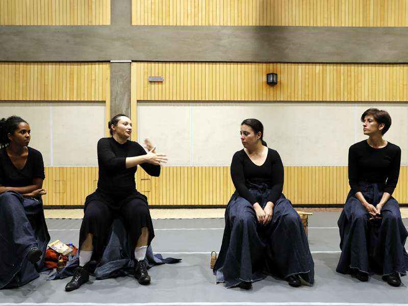 Apresentação da peça de teatro ponto corrente no centro de formação dos Bancários do ABC. Rua Cavier de Toledo, 268 - Centro de Santo André/SP. Brasil_25_03_2018. Fotos Dino Santos.