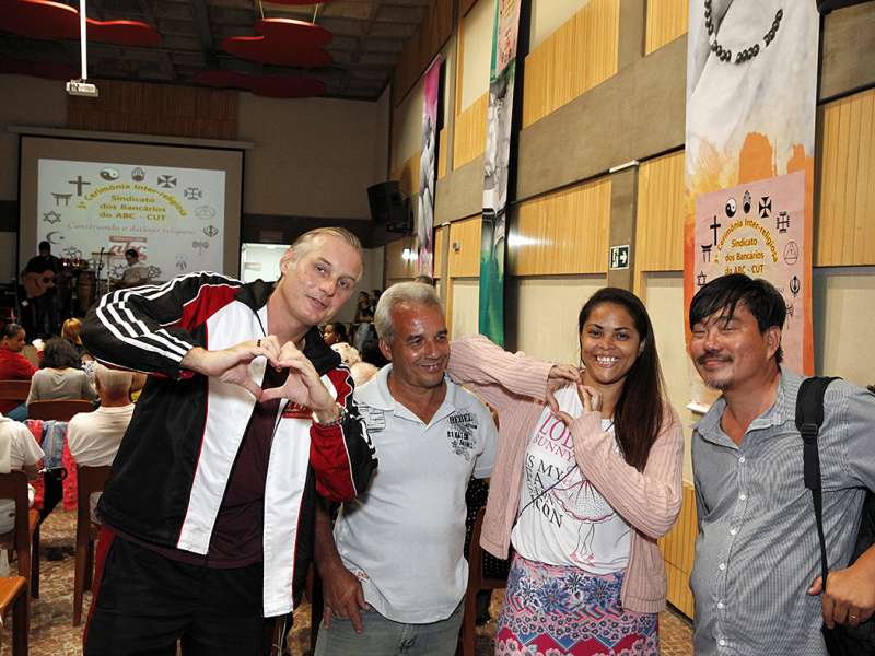 3º Celebração Inter-religioso realizado no Centro de Formação dos Bancários do ABC. Rua Xavier de Toledo, 264 - Centro de Santo André/SP. Brasil_07_12_2017. Fotos Dino Santos.