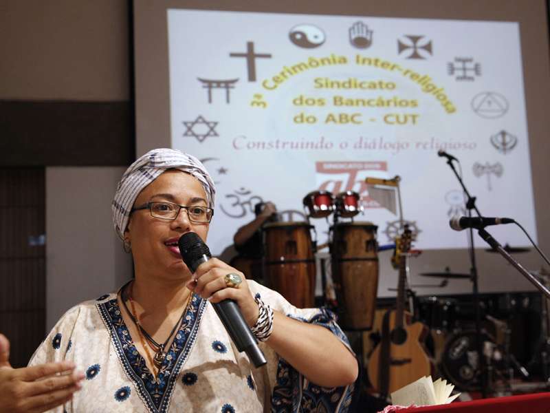 3º Celebração Inter-religioso realizado no Centro de Formação dos Bancários do ABC. Rua Xavier de Toledo, 264 - Centro de Santo André/SP. Brasil_07_12_2017. Fotos Dino Santos.