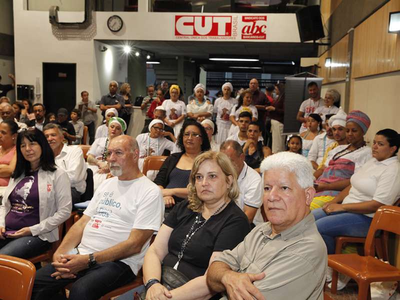 3º Celebração Inter-religioso realizado no Centro de Formação dos Bancários do ABC. Rua Xavier de Toledo, 264 - Centro de Santo André/SP. Brasil_07_12_2017. Fotos Dino Santos.