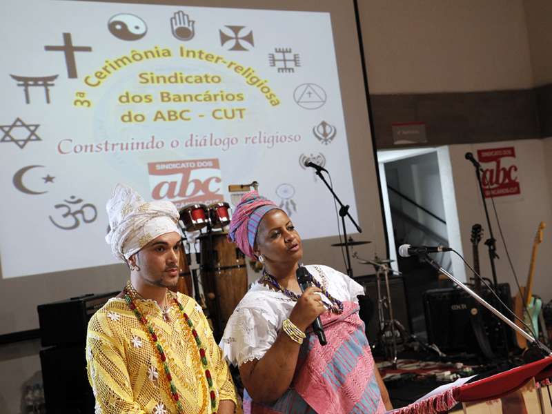 3º Celebração Inter-religioso realizado no Centro de Formação dos Bancários do ABC. Rua Xavier de Toledo, 264 - Centro de Santo André/SP. Brasil_07_12_2017. Fotos Dino Santos.