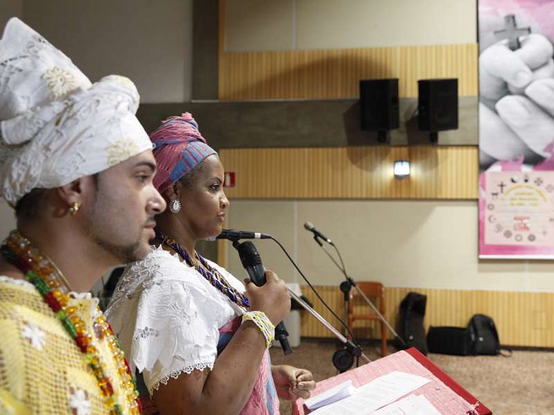3º Celebração Inter-religioso realizado no Centro de Formação dos Bancários do ABC. Rua Xavier de Toledo, 264 - Centro de Santo André/SP. Brasil_07_12_2017. Fotos Dino Santos.
