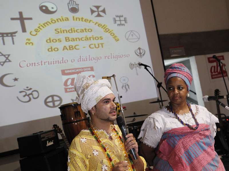 3º Celebração Inter-religioso realizado no Centro de Formação dos Bancários do ABC. Rua Xavier de Toledo, 264 - Centro de Santo André/SP. Brasil_07_12_2017. Fotos Dino Santos.