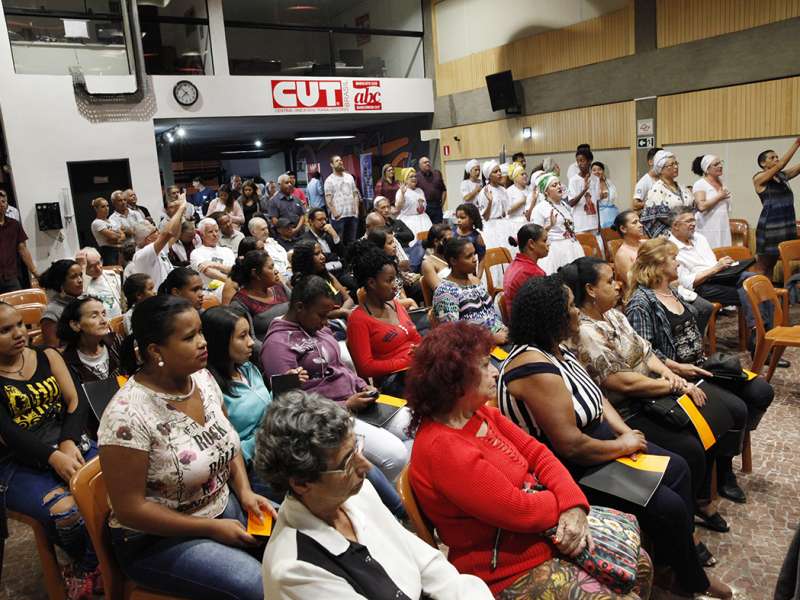 3º Celebração Inter-religioso realizado no Centro de Formação dos Bancários do ABC. Rua Xavier de Toledo, 264 - Centro de Santo André/SP. Brasil_07_12_2017. Fotos Dino Santos.