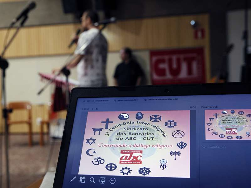 3º Celebração Inter-religioso realizado no Centro de Formação dos Bancários do ABC. Rua Xavier de Toledo, 264 - Centro de Santo André/SP. Brasil_07_12_2017. Fotos Dino Santos.