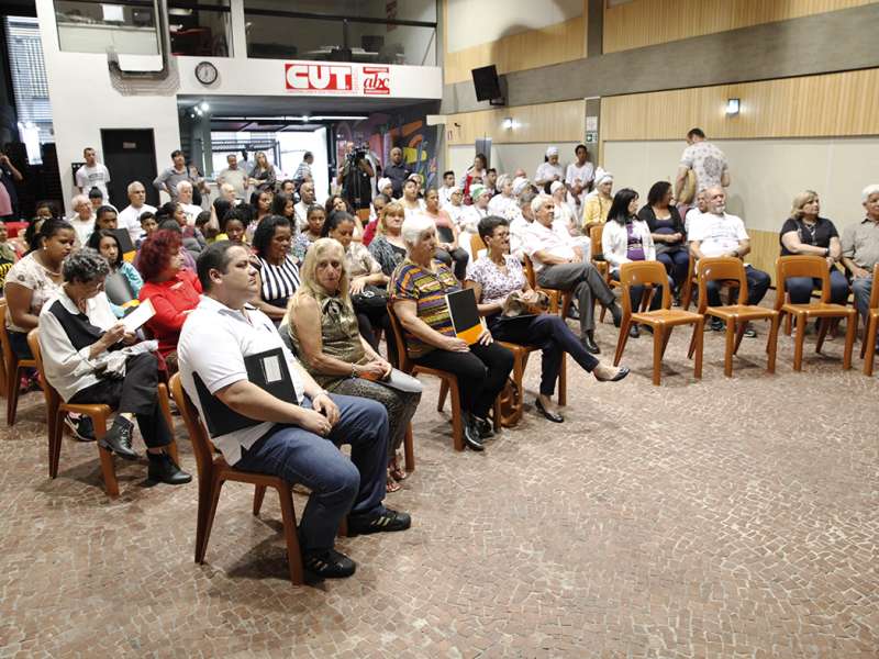3º Celebração Inter-religioso realizado no Centro de Formação dos Bancários do ABC. Rua Xavier de Toledo, 264 - Centro de Santo André/SP. Brasil_07_12_2017. Fotos Dino Santos.