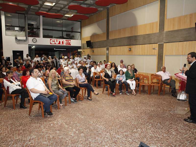 3º Celebração Inter-religioso realizado no Centro de Formação dos Bancários do ABC. Rua Xavier de Toledo, 264 - Centro de Santo André/SP. Brasil_07_12_2017. Fotos Dino Santos.