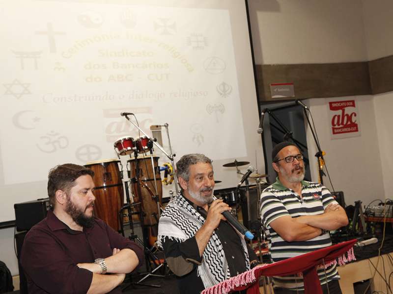 3º Celebração Inter-religioso realizado no Centro de Formação dos Bancários do ABC. Rua Xavier de Toledo, 264 - Centro de Santo André/SP. Brasil_07_12_2017. Fotos Dino Santos.