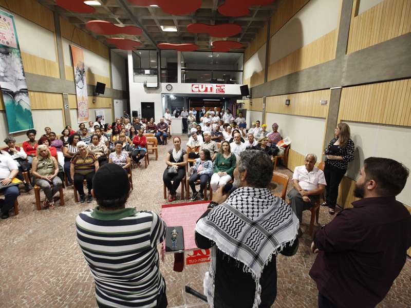 3º Celebração Inter-religioso realizado no Centro de Formação dos Bancários do ABC. Rua Xavier de Toledo, 264 - Centro de Santo André/SP. Brasil_07_12_2017. Fotos Dino Santos.