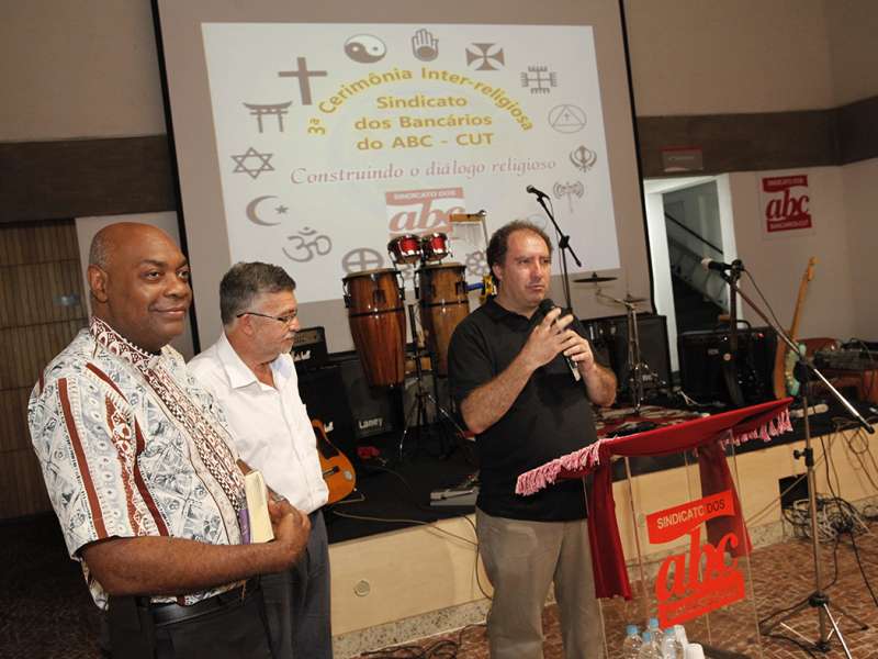 3º Celebração Inter-religioso realizado no Centro de Formação dos Bancários do ABC. Rua Xavier de Toledo, 264 - Centro de Santo André/SP. Brasil_07_12_2017. Fotos Dino Santos.