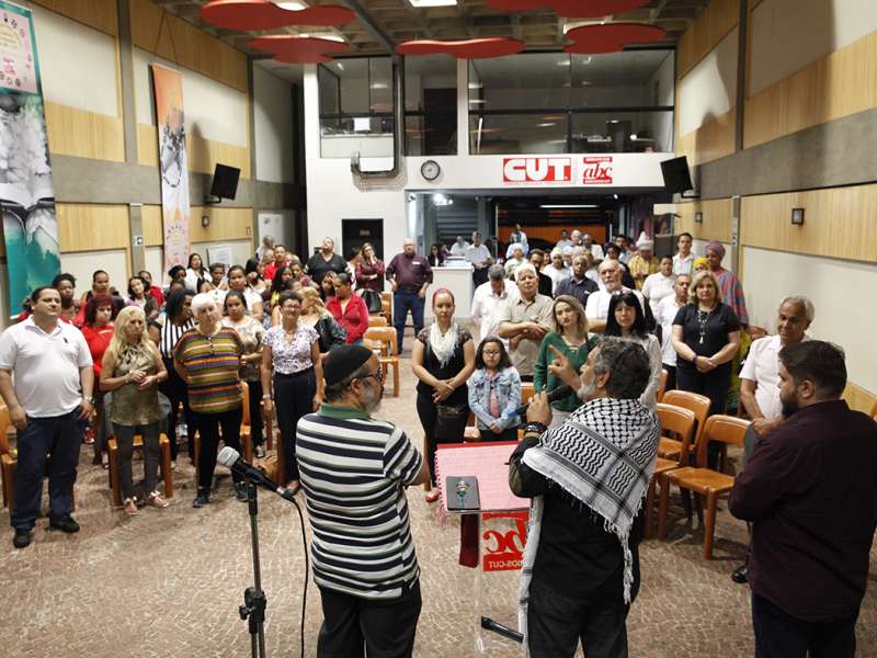 3º Celebração Inter-religioso realizado no Centro de Formação dos Bancários do ABC. Rua Xavier de Toledo, 264 - Centro de Santo André/SP. Brasil_07_12_2017. Fotos Dino Santos.