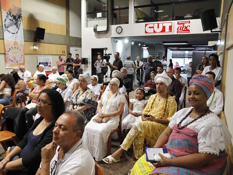 3º Celebração Inter-religioso realizado no Centro de Formação dos Bancários do ABC. Rua Xavier de Toledo, 264 - Centro de Santo André/SP. Brasil_07_12_2017. Fotos Dino Santos.