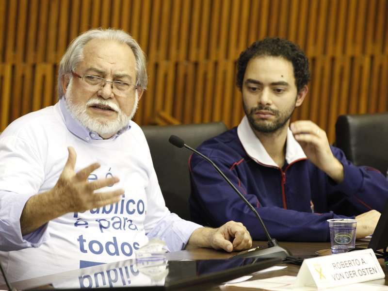 Audiência pública em defesa dos bancos públicos na Câmara Municipal de Santo André/SP. Brasil_19_09_2017. Fotos Dino Santos.