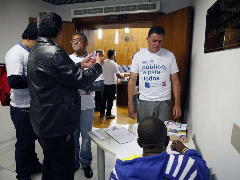 Audiência pública em defesa dos bancos públicos na Câmara Municipal de Santo André/SP. Brasil_19_09_2017. Fotos Dino Santos.