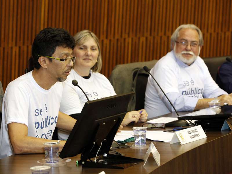 Audiência pública em defesa dos bancos públicos na Câmara Municipal de Santo André/SP. Brasil_19_09_2017. Fotos Dino Santos.