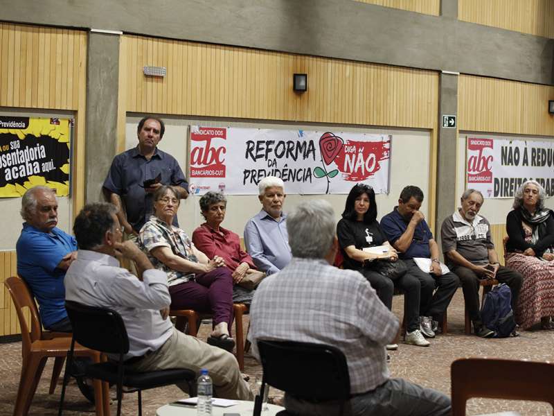 Ciclo de debate o papel do Estado na economia realizado no Centro de formação dos Bancários do ABC. Rua Xavier de Toledo, 268 - Centro de Santo André/SP. Brasil_26_09_2017. Fotos Dino Santos.