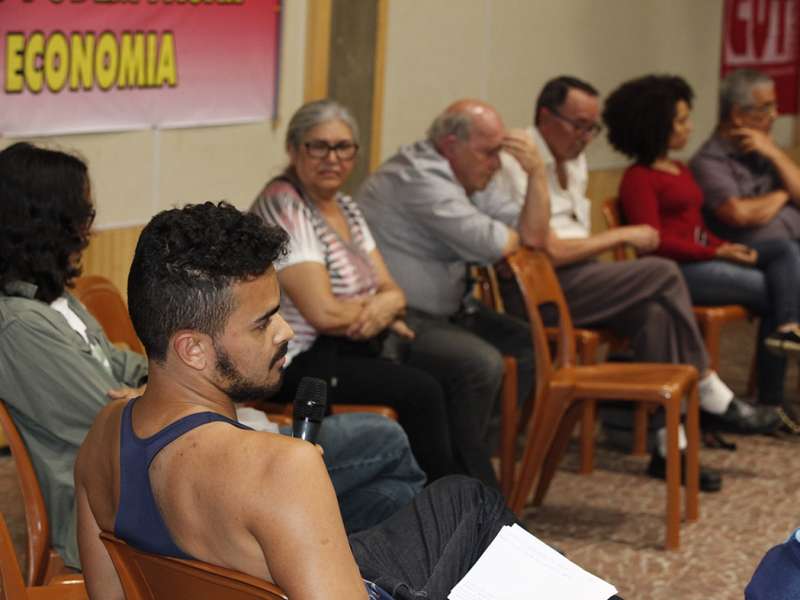 Ciclo de debate o papel do Estado na economia realizado no Centro de formação dos Bancários do ABC. Rua Xavier de Toledo, 268 - Centro de Santo André/SP. Brasil_26_09_2017. Fotos Dino Santos.