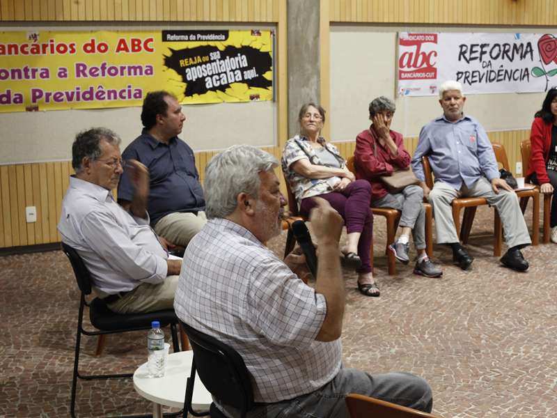 Ciclo de debate o papel do Estado na economia realizado no Centro de formação dos Bancários do ABC. Rua Xavier de Toledo, 268 - Centro de Santo André/SP. Brasil_26_09_2017. Fotos Dino Santos.