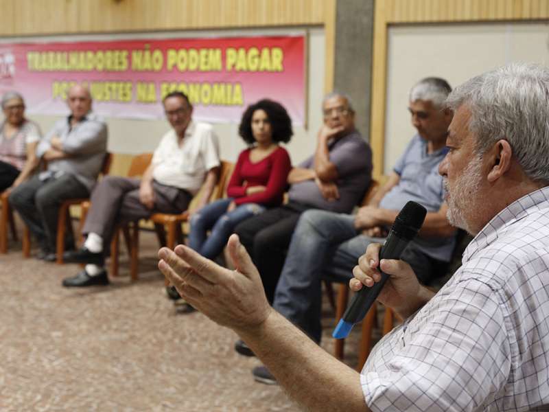 Ciclo de debate o papel do Estado na economia realizado no Centro de formação dos Bancários do ABC. Rua Xavier de Toledo, 268 - Centro de Santo André/SP. Brasil_26_09_2017. Fotos Dino Santos.