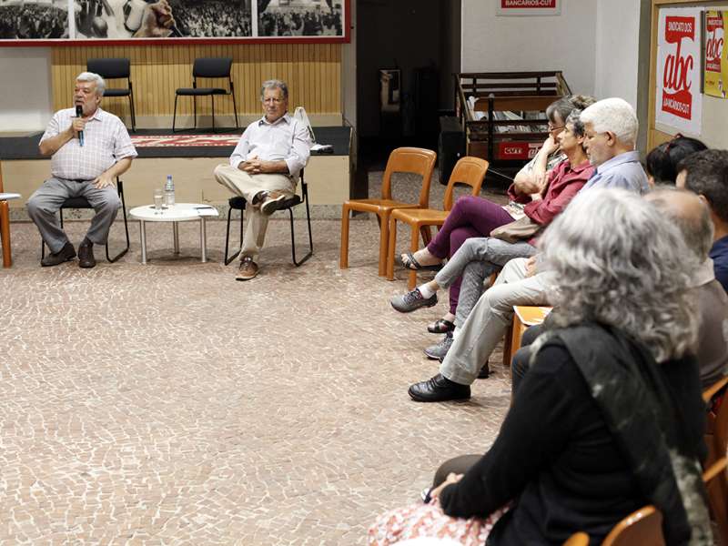 Ciclo de debate o papel do Estado na economia realizado no Centro de formação dos Bancários do ABC. Rua Xavier de Toledo, 268 - Centro de Santo André/SP. Brasil_26_09_2017. Fotos Dino Santos.